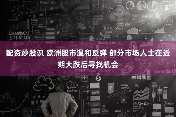 配资炒股识 欧洲股市温和反弹 部分市场人士在近期大跌后寻找机会