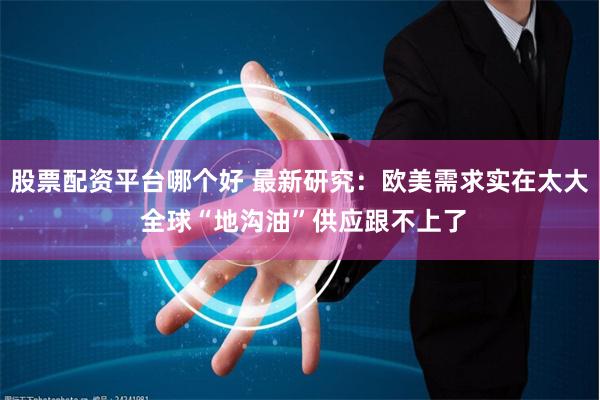 股票配资平台哪个好 最新研究：欧美需求实在太大 全球“地沟油”供应跟不上了